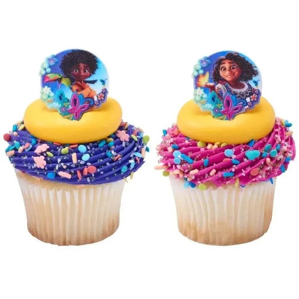 DecoPac Encanto Cupcake Toppers Rings Mirabel & Antonio Madrigal Birthday 12-pc